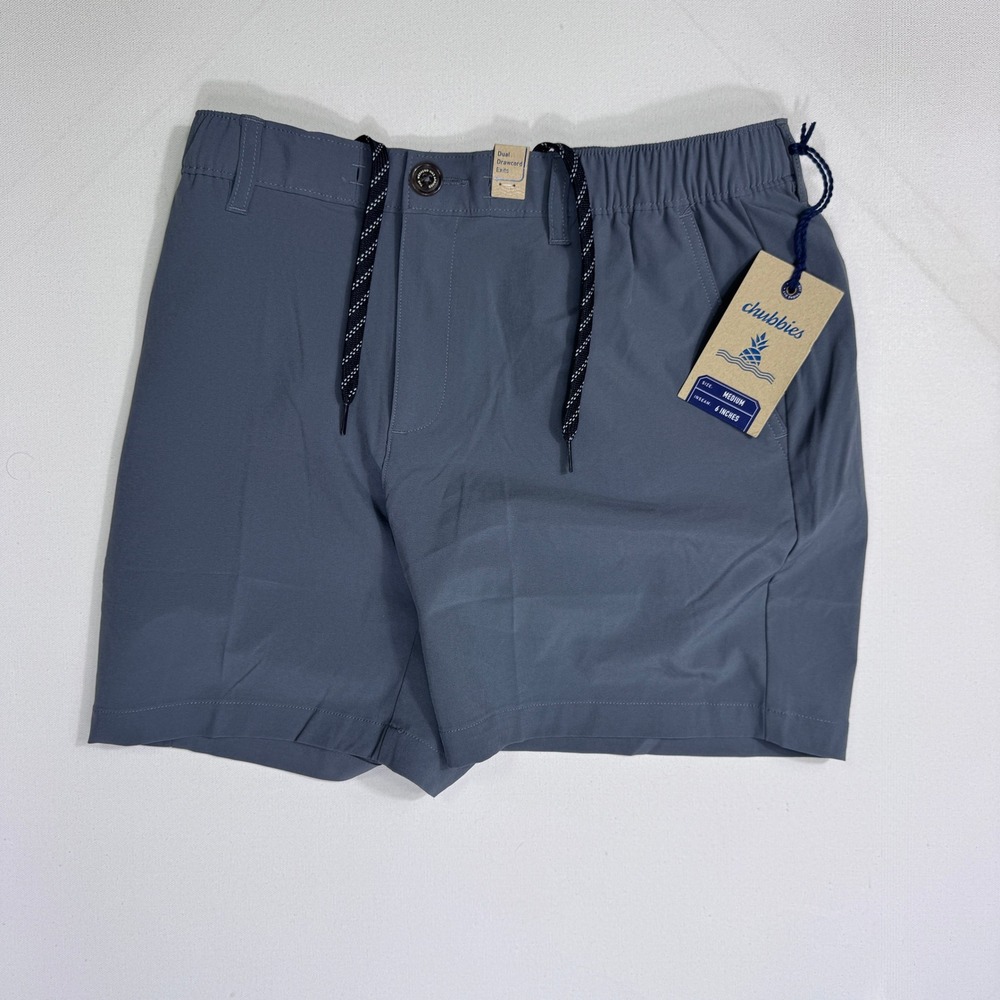 Chubbies The Musts Everywear Short Mens Medium Grey Stretch NWT Summer Resort